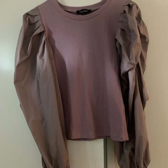 Anthro Puff Sleeve Top - Picture 2 of 4